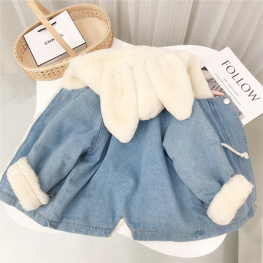BABY DENIM PLUSH JACKET