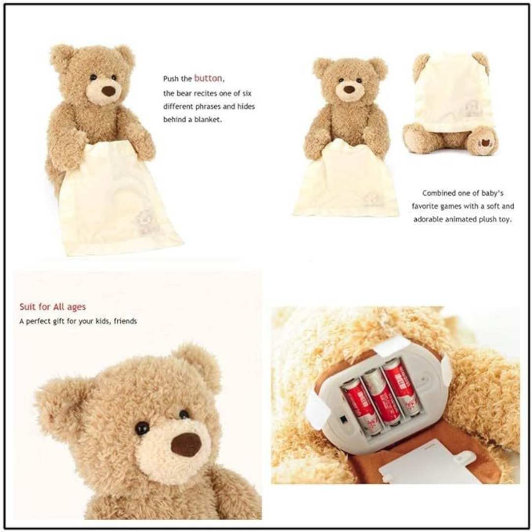 Peek-A-Boo Bear - Interactive Toy for Babies and Toddlers | Fun Playtime Companion That Enhances Learning and Engagement