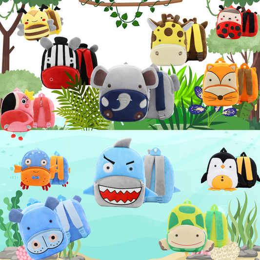 Adorable Zooby BackPack for Kids - Plush Animal Design Backpack with Adjustable Straps and Spacious Interior