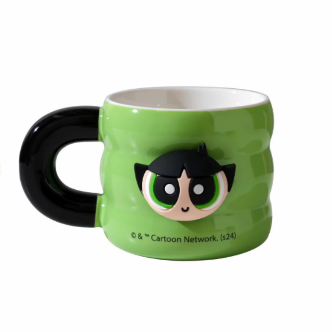 Colorful 320ml kids' mug with wavy grip and detachable magnetic figure – Fun, interactive, and safe ceramic cup for toddlers and children. Perfect for milk, juice, or hot chocolate. Durable, non-toxic, and a great gift idea!