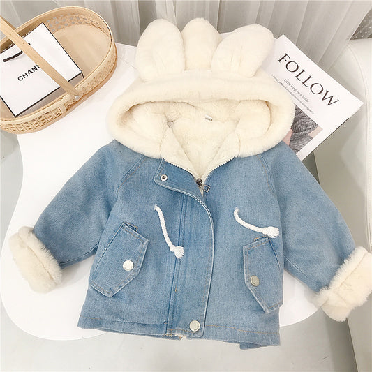 BABY DENIM PLUSH JACKET