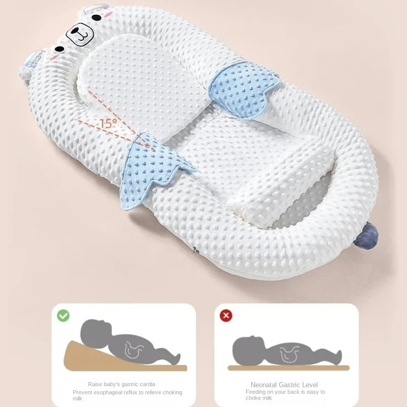 CozyNest Baby Bed in Cute Bear design – Portable, Innovative Design for Newborns