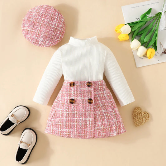BABY GIRL SET SUIT Pink & White